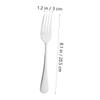 OKUMEYR 6-piece Stainless Steel Fork Set Broad Forks for Charcuterie Salad Dessert Bbq Forks Multi-purpose Dinner Forks Elegant Home Restaurant Use view 2
