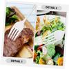 OKUMEYR 6-piece Stainless Steel Fork Set Broad Forks for Charcuterie Salad Dessert Bbq Forks Multi-purpose Dinner Forks Elegant Home Restaurant Use view 3