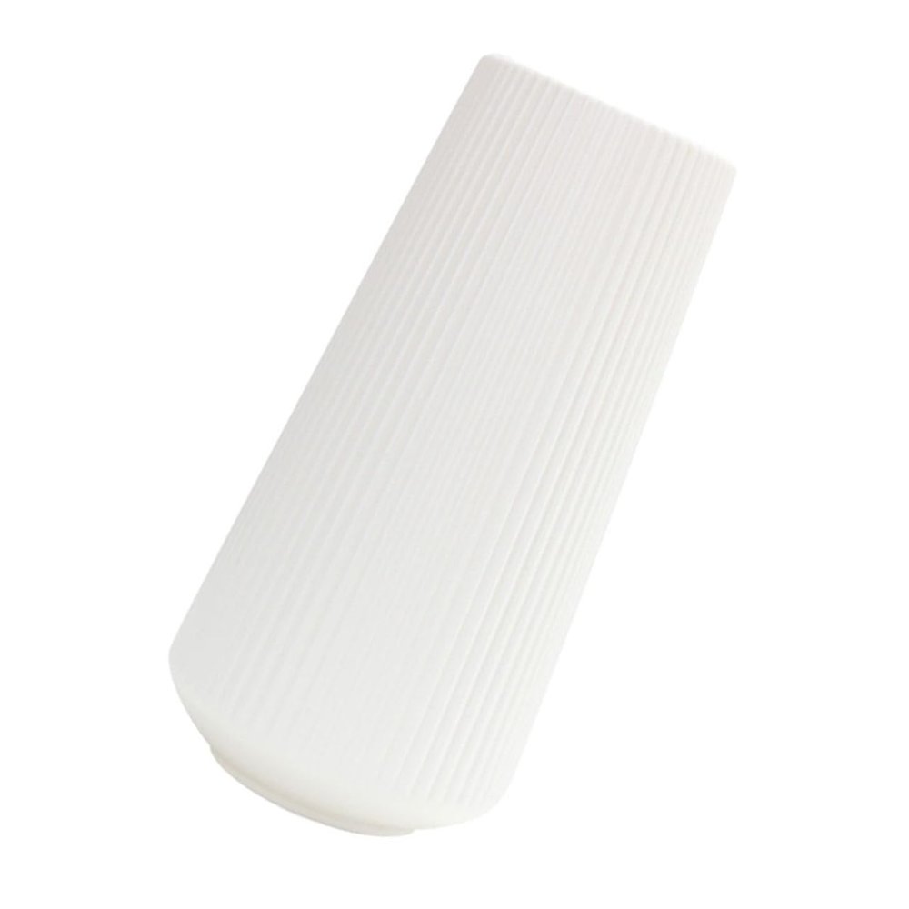 GOOHOCHY 1pc Creative White Plastic Vase for Dried Flowers Elegant Nordic Style Flower Planter Home Decor Ornament for Living Room Bedroom Office Centerpieces