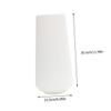 GOOHOCHY 1pc Creative White Plastic Vase for Dried Flowers Elegant Nordic Style Flower Planter Home Decor Ornament for Living Room Bedroom Office Centerpieces view 2
