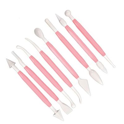 Mikinona Sugarcraft Modelling Tools 16 Shapes Double-ended Kit Ideal for Cake Making and Decorating