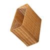 Khaki Plastic Woven Storage Basket for Vegetables and Fruits view 1