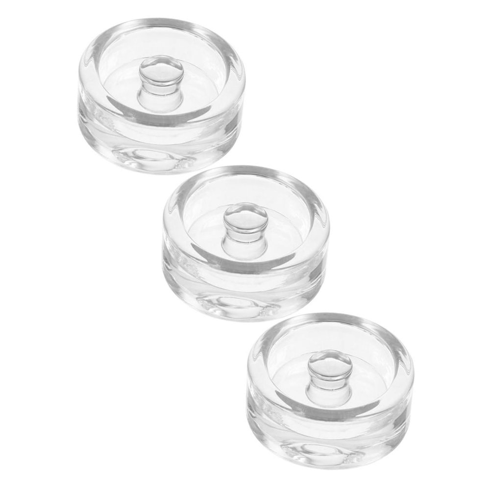 CONGARTENO 3pcs Wide Mouth Mason Jar Lids Fermentation Weights Glass Fermentation Weight for Bulk