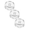 CONGARTENO 3pcs Wide Mouth Mason Jar Lids Fermentation Weights Glass Fermentation Weight for Bulk view 1