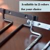 2 Row Wine Glasses Holder Wall Mount, Metal Wine Glass Holder, Stemware Rack for Kitchen, Home(Brass) view 3