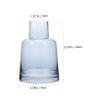 CORHAD Elegant Blue Hydroponics Glass Vase Small Semi Flower Arranging Decor for Home and Office Chic Centerpiece for Stylish Floral Display view 2