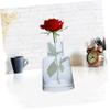 CORHAD Elegant Blue Hydroponics Glass Vase Small Semi Flower Arranging Decor for Home and Office Chic Centerpiece for Stylish Floral Display view 3