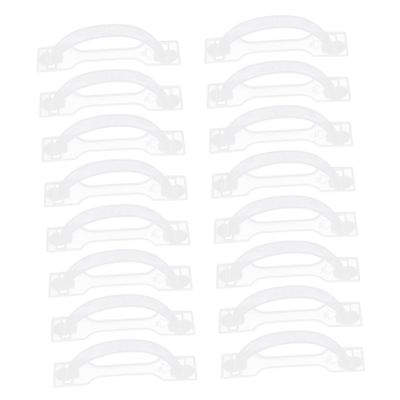 FUNOMOCYA Plastic Cake Box Handles for Portable Carrying 100 Sets White