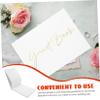 Parliky Elegant Wedding Guest Book Unique Design Portable Sign Book for Weddings Parties and Special Events Pages for Messages and Photos for Guests view 3