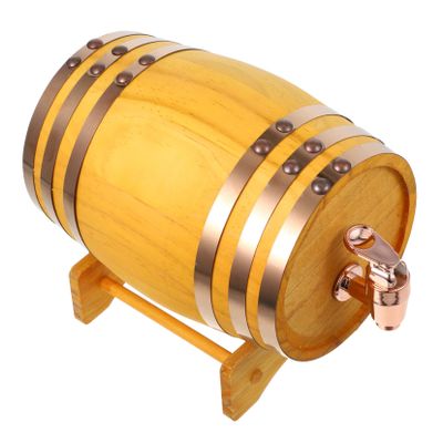 OKUMEYR Retro Wine Bottle Dispenser Wine Barrel Keg Bar Storage Useful Bottle Holder