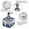 NTIYOU Countertop Soap Dispensers Soap Dispenser Bathroom Accessories Hotel Decor,High-Grade Crystal Glass Home Manual Lotion Liquid Dispenser Home & Kitchen view 3