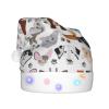 JBYJBX Cartoon Cat And Dog Print Led Christmas Hat For Adults Xmas Holiday Hat With Lights Christmas Accessories view 2