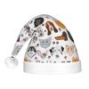 JBYJBX Cartoon Cat And Dog Print Led Christmas Hat For Adults Xmas Holiday Hat With Lights Christmas Accessories view 3