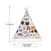 JBYJBX Cartoon Cat And Dog Print Led Christmas Hat For Adults Xmas Holiday Hat With Lights Christmas Accessories view 4