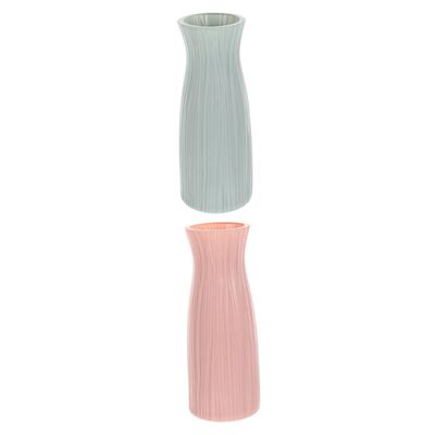 HOLIDYOYO 2pcs Imitation Ceramic Vase Mid-Century Modern Decor Flower Arrangement Ware
