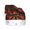 JBYJBX Monarch Butterflies Print Led Christmas Hat For Adults Xmas Holiday Hat With Lights Christmas Accessories view 2