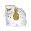 JBYJBX Gold Glitter Pineapples Fruit Print Led Christmas Hat For Adults Xmas Holiday Hat With Lights Christmas Accessories view 2