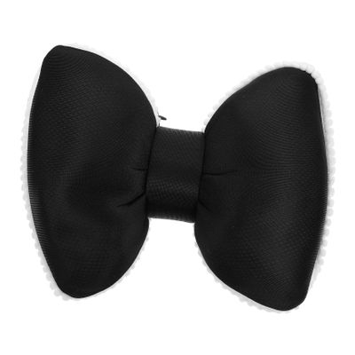 GRIRIW Car Neck Pillow Bow Shape Headrest Cushion for Lumbar Support Ergonomic Design for Comfortable Driving and Relaxation Ice Silk Material Black