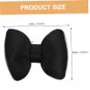 GRIRIW Car Neck Pillow Bow Shape Headrest Cushion for Lumbar Support Ergonomic Design for Comfortable Driving and Relaxation Ice Silk Material Black view 2