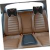 GRIRIW Car Neck Pillow Bow Shape Headrest Cushion for Lumbar Support Ergonomic Design for Comfortable Driving and Relaxation Ice Silk Material Black view 4
