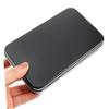 WHAMVOX 4pcs Black Tinplate Playing Card Storage Box Set for Small Items view 2