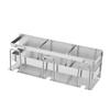 COOLHIYA 1pc Stainless Steel Toothbrush Holder for No Drilling Bathroom Rack Space-Saving Design Ventilation Practical Utensils for Home Hotel Use Silver view 1