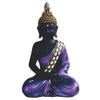 ICE ARMOR 2-PC Gift Set 11.25" H Purple and Black Buddha in Meditation Figurine Statue Ornament Home Room Office Decor Ideas for Housewarming, Holidays and Birthdays view 2