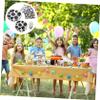 COLLBATH Party Supplies 50 Pcs Paper Plate Cup Tissue Cutlery Set Themed Decorations view 3