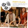 COLLBATH Party Supplies 50 Pcs Paper Plate Cup Tissue Cutlery Set Themed Decorations view 4