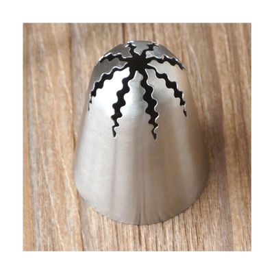 esmen Pastry Nozzles Large Size Wavy Star Piping Nozzle Drop Flower Cream Icing Tips for Cake Fondant Cupcake Decoration Home Cake Nozzles