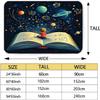 Cartoon Printed Carpet, Like The Ocean of Knowledge, Gently Jumping, Planet Book Cartoon Printed Non-Slip Carpet, Home Decoration Carpet Suitable for Classroom Living Room Bedroom 60x80inch view 2