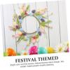 FUNOMOCYA Easter Egg Wreath Front Door Hanging Realistic Craftsmanship Easy Care view 4