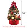 pp supm Small Christmas Tree with Lights, Mini Desktop Christmas Tree with Star Treetop for Home Office Shopping Bar Christmas Party Decorations view 3