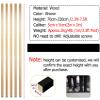 Privacy Screens Columnar Home Privacy Screens Partition Post, Solid Wood Hotel Office Room Divider Column/Versatile Space Separator, Easy Install Room Separation Rod(230cm/7.6ft) view 3