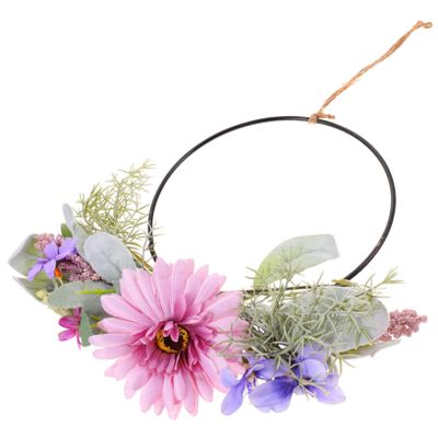 GOOHOCHY Farmhouse Wreath Artificial Flowers for Front Door Decoration Vibrant Indoor and Outdoor Use for Weddings and Home Decor
