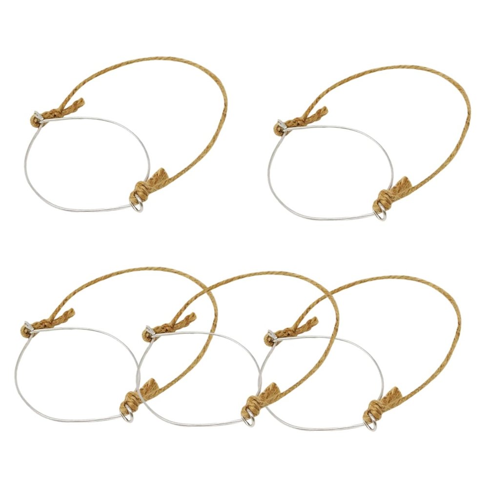 BRIGHTFUFU 5pcs Stainless Steel Jar Wire Hangers for Mouth Canning Jars Easy to Install Hooks for Kitchen Organization and Hanging Storage