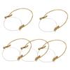 BRIGHTFUFU 5pcs Stainless Steel Jar Wire Hangers for Mouth Canning Jars Easy to Install Hooks for Kitchen Organization and Hanging Storage view 1