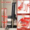 2Pcs Clear Wrapping Paper Storage Bag PVC Transparent Wrapping Paper Organizer with Double Zipper and Handle Portable Wrap Storage Container for 14-24 Paper Roll. view 2