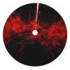 Explosion Burst Red Black Printed Christmas Tree Skirt 30 inch, Thickened Xmas Tree Decorations Skirts for Christmas Holiday Party Decor view 1