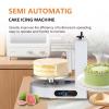 Kindevieft Electric Cake Decorating Machine Cream Coating Spreading Smooth Machine Adjustable Cake Spreading Machine Automatic Cream Butter Coating Machine, for 4-12" Cakes,Blue view 2