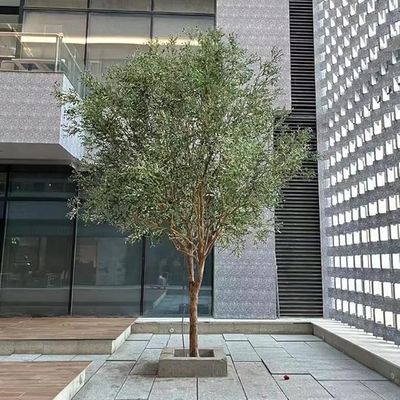 Artificial Plant Artificial Olive Tree Tall Faux Olive Tree with Realistic Leaves and Fruits - Indoor Outdoor Gorgeous Simulation Landscape Tree(2mx1.8m)