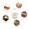 NAMOARLY Elegant Iron Storage Basket Handle Handmade Flower Container Multipurpose Basket for Decor Storage view 3