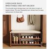 Farmhouse Shoe Rack Indoor Accent Seating Bench - Wood Shoe Rack for Front Door Entrance, Entrance Shoe Rack Storage Bench for Entryway, Foyer Entrance Shoe Rack view 4