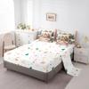 Erosebridal 7 Piece Gingerbread Man Queen Comforter Set with Sheets,Christmas Tree Decor Cute Bedding Set Xmas Gifts for Kids Girls Boys,Winter Snow Bed in a Bag with Fitted Sheet,Flat Sheet view 4
