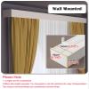 Innovz Wall/Ceiling Curtain Track with Curtain Pelmet, Heavy Duty Curtain Double Rails and Box, Metal Curtain Valance for Bedroom Living Room, Custom Size(Wall Mount,4.3m/14.1ft) view 2
