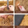 XILYZMO Thatch Roofing Decorations, Artificial Thatch Roofing, Patio Beach DIY Straw Roll, Yellow Grass Hay Hut Centerpiece Decorations, Decor Thatch Grass for Party(1x2.4m) view 2