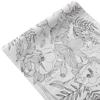 Black White Elegant Modern Lotus Lily Leaf Peel & Stick Dresser Drawer Sticker Cabinet Sticker Furniture Contact Paper, 17.7 Inch by 9.8 Ft view 1