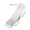 KGDJBGSE Closet Rod BracketCloset Pole Socket, Closet Wardrobe Rod Flange,25mm/1inch Dia, Socket Bracket Support Holder for Pipe 4Pcs. view 2