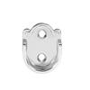 KGDJBGSE Closet Rod BracketCloset Pole Socket, 6pcs Zinc Alloy Wardrobe Closet Rod Bracket, Shower Curtain Rod Pole End Supports Sockets Flange Holder Fit Rod Dia 25mm. view 3