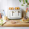 Beautiful 4-Slices Toaster with Touch-Activated Display, Soft Matte Finish, Extra-Wide Self-Adjusting Slots, 7 Browning Settings, 1800-Watt Power, Removable Crumb Tray, Cord Wrap (White Icing) view 2